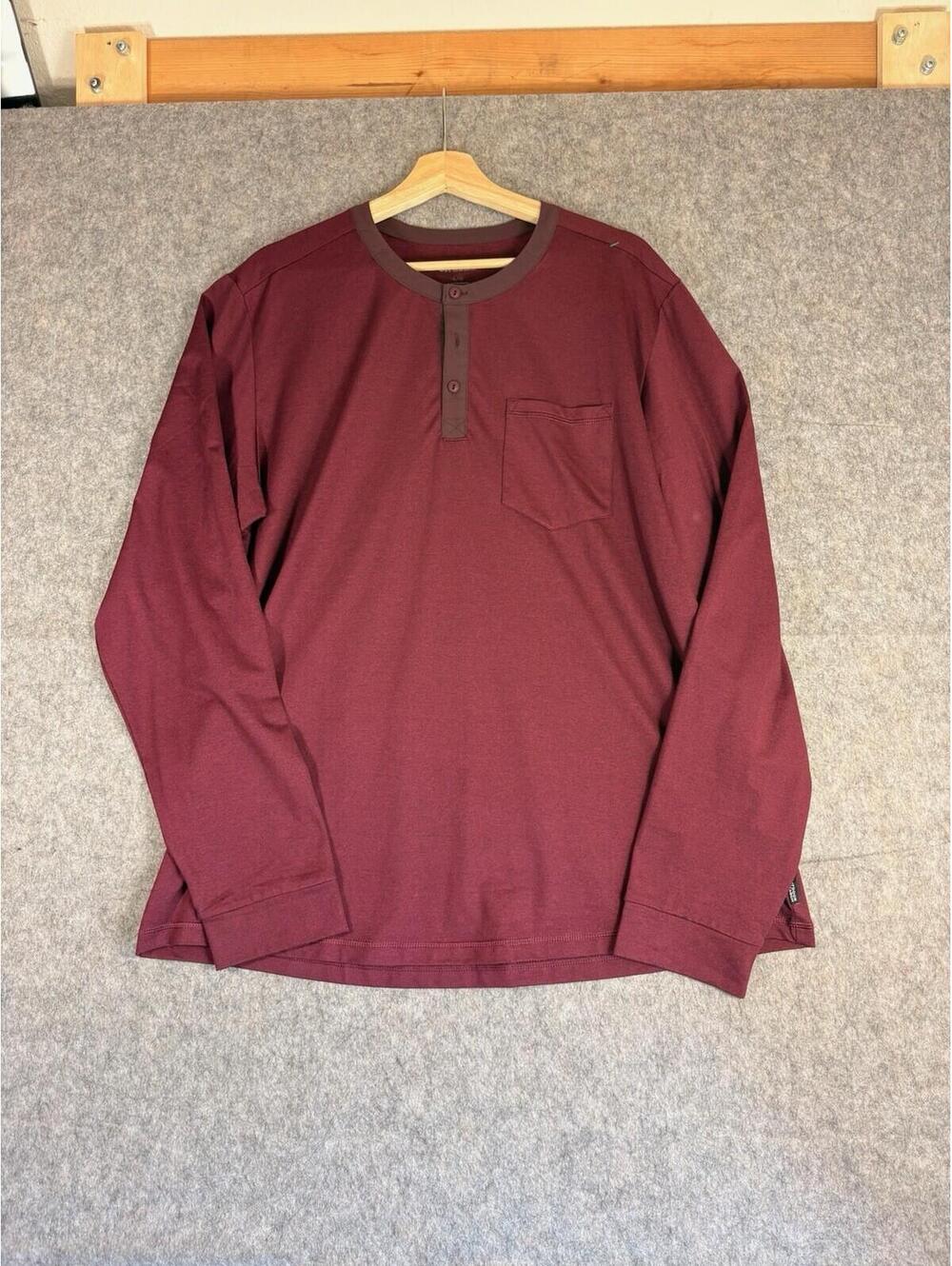 Outdoor Research Baritone Henley Mens Red Hiking Outdoors Size XL